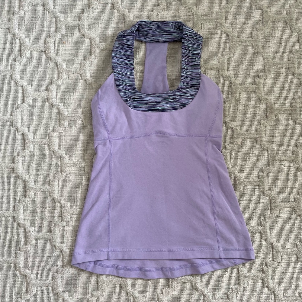 Lululemon scoop neck tank, size 4, lavender